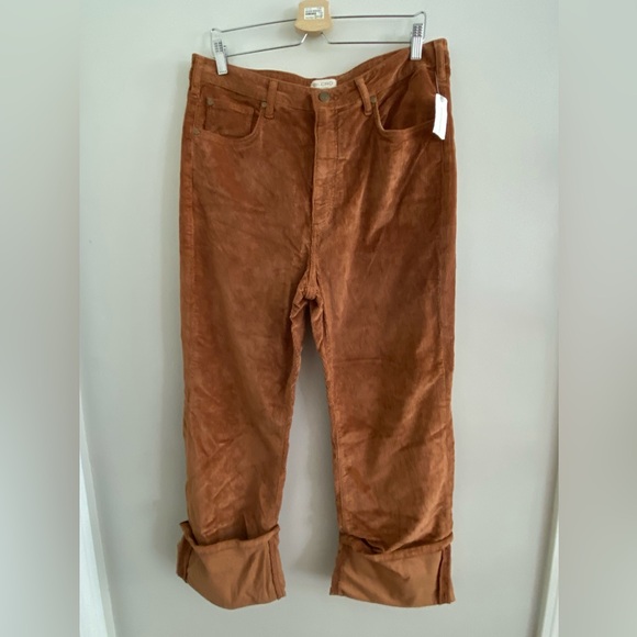 anthropologie The Scotty Cuffed High-Rise Straight-Leg Jeans by Pilcro 32 - Picture 6 of 6